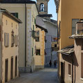 Wanderung durch das Dorf Castasegna