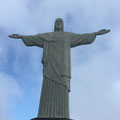 Die segnende Christusstatue über Rio de Janeiro in Brasilien