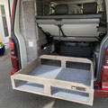 VW T5 / T6 / T6.1 California Ocean mit TRAVEL-SLEEP-BOX Heckauszug / Campingbox