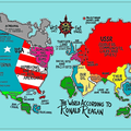The World according to Ronald Reagan - David Horsey (1982)