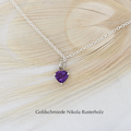 "Herz" - Anhänger Silber 925 mit Amethyst, 210.- (Kette 60.-)