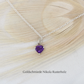 "Herz" - Anhänger Silber 925 mit Amethyst, 210.- (Kette 60.-)