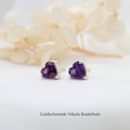 "Herz" - Ohrstecker Silber 925 mit Amethyst, 470.-