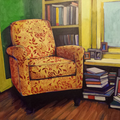Living Room Study, acrylic on panel, 16"x12", 2013
