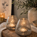 Windlichter... dickes, strukturiertes Glas, das hell erleuchtet einfach umwerfend aussieht ♥