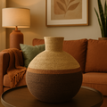 Vase aus Korb... natur pur für warme Looks ♥