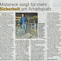 Werbung Sicherheit am Arbeitsplatz 28.10.2015