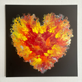 Burning Heart, 80cm x 80cm