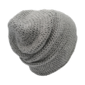 Alpaka-Beanie fine hellgrau