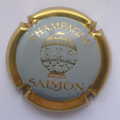 Marque : SALMON N° Lambert : 18t Couleur : Gris, contour or Description : Montgolfière et nom de la marque Emplacement : 