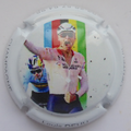 Marque : DEHU Louis N° Lambert : A79b Couleur : Polychrome - contour blanc Description : Mathieu Van der Poel - nom de la marque Emplacement : 