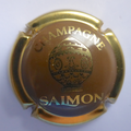 Marque : SALMON N° Lambert : 18n Couleur : Fond marron, contour Or Description : Montgolfière et nom de la marque Emplacement : 