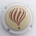 Marque : CUILLER P & F N° Lambert : 33 Couleur : Fond crème, contour blanc Description : Montgolfière - nom de la marque  Emplacement : 