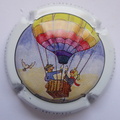 Marque : CHOPIN Julien N° Lambert : 54b Couleur : Polychrome, contour blanc Description : Montgolfière - nom de la marque  Emplacement : 