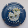 Marque : SALMON N° Lambert : 19 Couleur : Bleu et blanc Description : Montgolfière et nom de la marque Emplacement : 