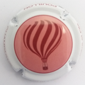Marque : CUILLER P & F N° Lambert : 33a Couleur : Fond rose, contour blanc Description : Montgolfière - nom de la marque  Emplacement : 