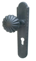 External plate with crancked knob Rustic design