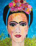 Frida Porträt Leinwand Kunstdruck Malerei Kunst