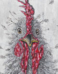 Huhn Porträt Leinwand Kunstdruck Malerei Kunst Tierart
