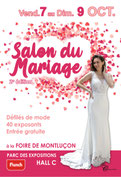 Salon du Mariage  à la foire de Montluçon 7, 8 et 9 Octobre 2022