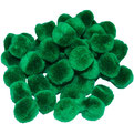Pompoms grün, 15 mm