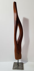 modern#abstrakt#holzskulptur#goldregen#edelholz#gunnar mozer