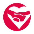 Icon von einem Herz in dem sich zwei Hände schütteln