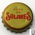 CHAPA DE AGUA DE ESPAÑA - AGUA DE SOLARES - SIN GAS - SOLARES (CANTABRIA) CÓDIGO DE CATÁLOGO - COL:WA-ES-0212 (USADA) 1€.