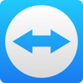Logo de TeamViewer : logiciel qui permet de prendre le contrôle à distance d'un autre appareil ( ordinateur, smartphone ... )