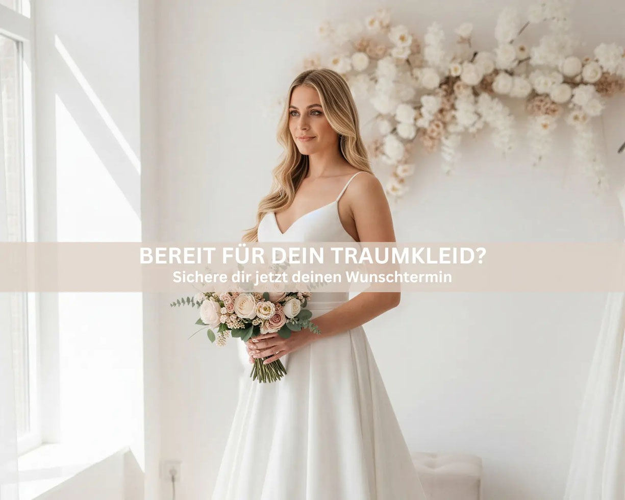 Brautkleider mit Glitzertuell, Chriffonrock oder Tuellrock, jetzt in Homburg erhaeltlich. Persoenliche Beratung und private Atmosphaere.