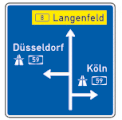 VZ Wegweiser Autobahn