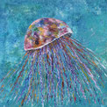 Qualle Kind Kuss Liebe Porträt Leinwand Kunstdruck Malerei Kunst Tierart