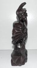 Chinesische geschnitzte Figur, Fischer, um 1900, Harthholz , € 300,00