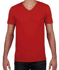 bedrucke Softstyle® V-Neck T-Shirt