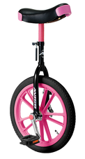 B)一輪車