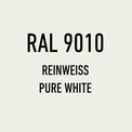 Windschutz in Farbe weiß RAL 9010