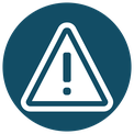 Icon für Risiko - Schild für Achtung