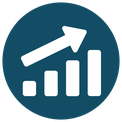  Progress icon - graph pointing up