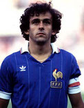 Michel Platini, futbolista francés nos anos 80.