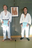 Alex Baum (rechts) wurde Kreismeister, Halvar Braun belegte Platz 2