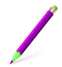 ein lila Stift