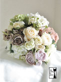 クラッチブーケ（造花ニュアンスカラー）