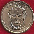 MONEDA ESTADOS UNIDOS - KM 453 - 1 DÓLAR USA - 2.009 (D) SERIE PRESIDENTES - 12 TH. PRESIDENTE ZACHARY TAYLOR (1.849-1.850) COBRE - LATÓN (SC/UNC) 4€.