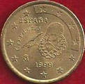 MONEDA ESPAÑA - KM 1045 - 50 CÉNTIMOS DE EURO - 1.999 - ORO NÓRDICO (MBC+/-/VF+/-) 0,90€.