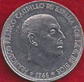 MONEDA ESPAÑA - KM 795 - 50 CÉNTIMOS - ESTADO ESPAÑOL - 1.966 (19 - 73) ALUMINIO (EBC/XF) 0,50€.