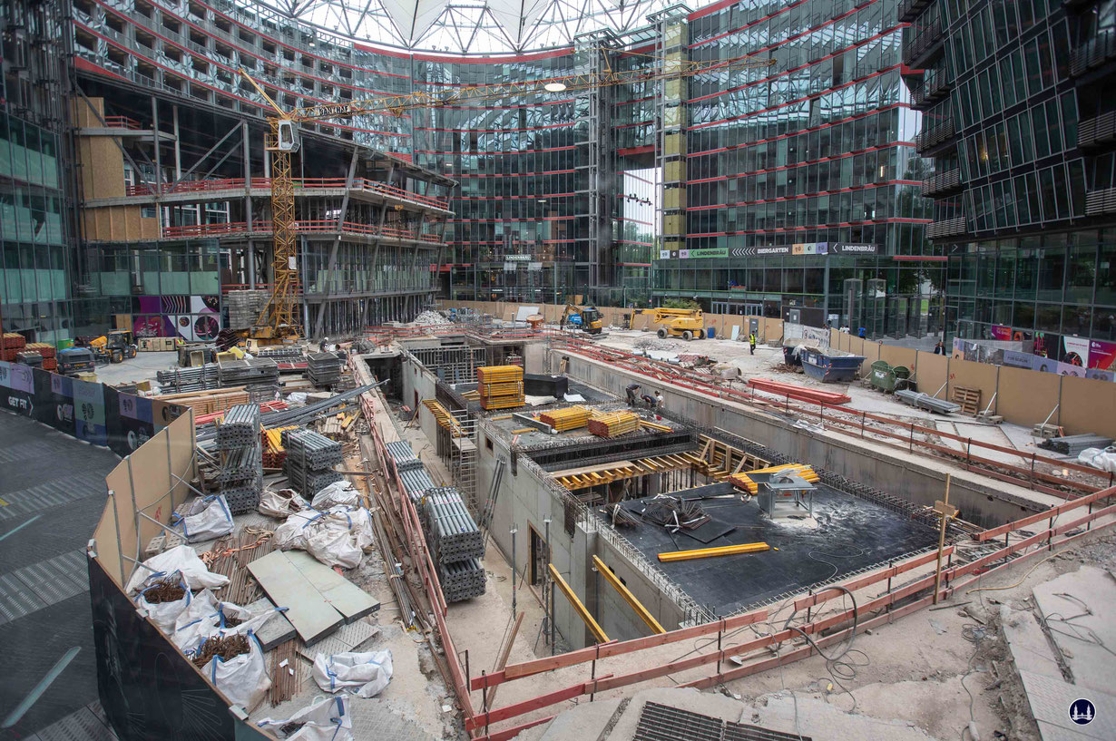 CineStar Kino im Sony Center Berlin. Bauzustand des ehemaligen Kinogeschosses im Sony-Center am 22. August 2023.