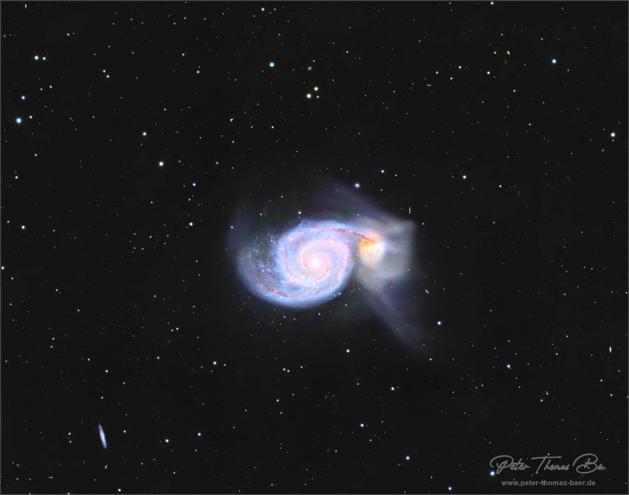 Messier 51 Whirlpool-Galaxie
