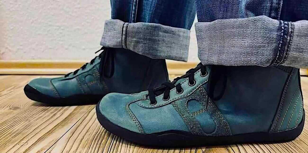 Leder Barfußschuhe Modell Diavolo von Senmotic mit 2,9mm Zero Drop Sohle 