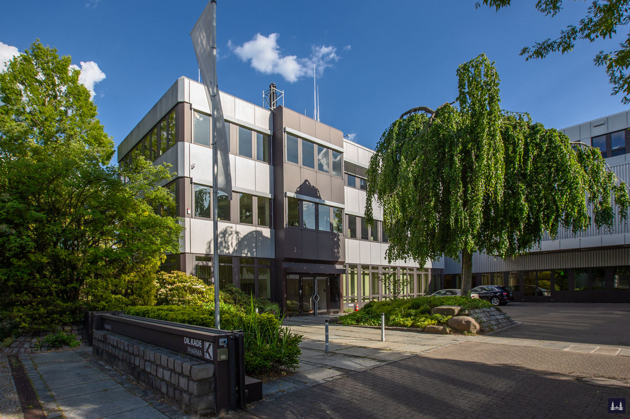 Das Werk von Dr. Kade Pharma in der Marienfelder Rigistraße.