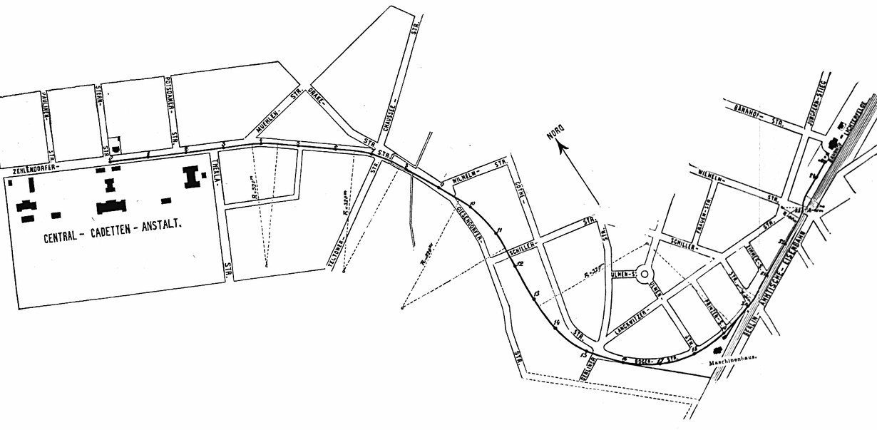 Stellwerk Lio in Berlin Lichterfelde - Ost. Erste Straßenbahnstrecke Berlins.